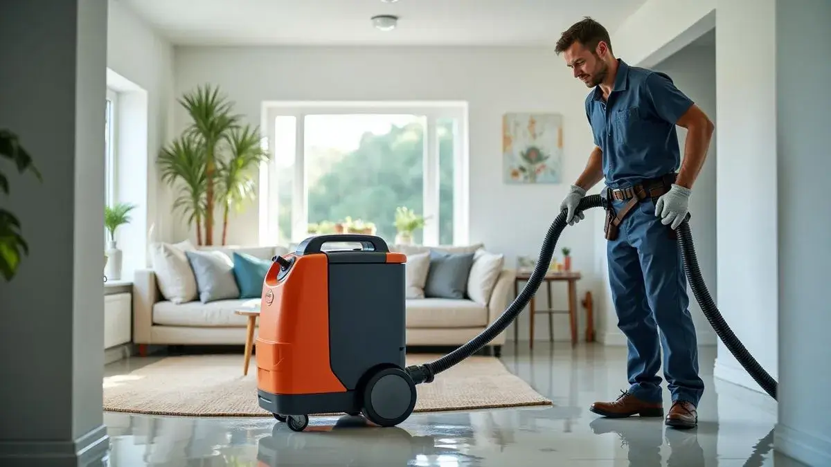 Professional water damage restoration service